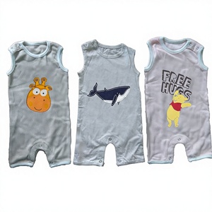 เสื้อผ้าฝ้ายไม้ไผ่ออแกนิกชุดหมีบอดี้สูทชุดหมีแบบถักสำหรับเด็กทารกชุดรอมเปอร์ออร์แกนิคคุณภาพยุโรป - Product Image 1