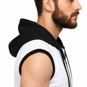 Chaleco Deportivo Personalizado para Hombre, Sin Mangas, con Cierre, Ligero, para Entrenamiento, Ropa Deportiva con Capucha, OEM, Marca Privada - Product Image 3