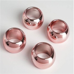 Anillo de Servilleta Cilíndrico de Lujo, Moderno, Duradero y Ecológico, Accesorio de Vajilla para Decoración de Bodas, Fiestas y Cenas Formales - Product Image 6