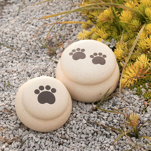 Ceramic Pet <b>Urn</b> Mini Cremation Keepsake for Dog Ashes Simple Teardrop Shape Airtight Memorial Container - Product Image 5