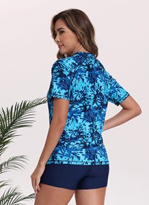 High Quality Women Surfing Top Sleeve Sustainable Beach Water Sports <b>Swimsuit</b> Quick Dry <b>Rash</b> <b>Guard</b> 2 Piece - Product Image 6