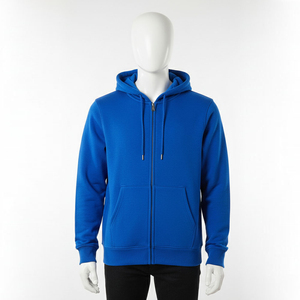 Sweat-shirts à capuche épais délavés pour hommes – Coton French Terry de haute qualité, style vintage vieilli, délavé à l'acide, avec fermeture éclair - Product Image 2