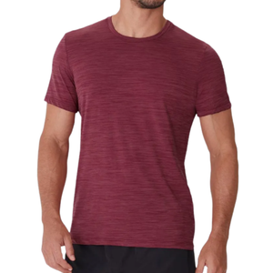 เสื้อยืดแขนสั้นผู้ชายผ้าฝ้าย 100% ทรงปกติ ระบายอากาศ แห้งเร็ว สีพื้นเรียบง่าย สวมใส่สบายสำหรับฤดูร้อน - Product Image 4