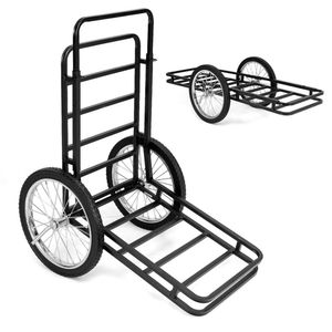 Carrello da Campeggio con Ruote in Gomma da 20 Pollici, Capacità 250 Kg, Struttura a Doppio Strato, 2 Livelli Regolabili - Product Image 1