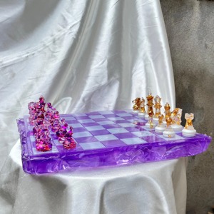 Belladec Handmade Artistic Sports Style Resin <b>Chess</b> Board with Customized Shape and Precious Finish Various Colors Available - Product Image 3