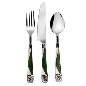 Juego de cubiertos metálicos versátiles para comedor interior y exterior, adecuado para cocina doméstica y servicios de catering - Product Image 2