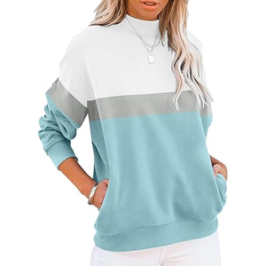 เสื้อสเวตเชิ้ตคอเต่าผู้หญิงแบบสั่งทำ ผ้าคอตตอนเทอร์รี่ ฮู้ดดี้ทรงโอเวอร์ไซส์ สไตล์ลำลอง สตรีทแวร์ ผู้ผลิตขายส่ง - Product Image 1