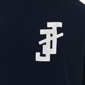Sweat à capuche bleu brodé épais en polaire douce, pull à manches longues, vêtement décontracté pour l'hiver - Product Image 5