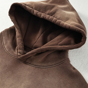 Sun Faded <b>Acid</b> Washed Plus Size Men's Hoodies & Sweatshirts <b>Drop</b> Shoulder Plain Rhinestone Custom <b>Acid</b> Wash Hoodie - Product Image 3