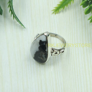 Natural Buffalo Turquoise <b>Ring</b> Handmade 925 Sterling Silver Teardrop Gemstone Vintage Boho <b>Statement</b> Jewelry Gift for Women Her - Product Image 3