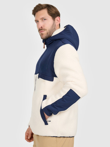 Chaqueta de forro polar para hombre, al por mayor, a la moda, para exteriores, con cremallera completa, cuello alto, alta calidad, 100% algodón, con bolsillo con solapa en el pecho, informal. - Product Image 4
