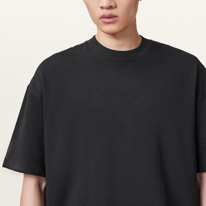 Camiseta Negra Extra Grande de Algodón para Hombre, Estilo Moderno, con Estampado de Letras Naranja y Amarillo, Cuello Redondo, Manga Corta, Estilo Casual - Product Image 5