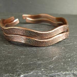 <b>Copper</b> Alloy Cuff <b>Bracelets</b> Vintage Plant Pattern Unisex Antique <b>Copper</b> Plated Bangles Jewelry men women wrist wear - Product Image 1