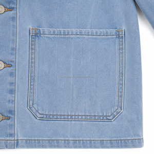 Chaqueta vaquera de hombre 3XL talla grande, de algodón lavado, estilo casual, streetwear, tipo camionero, venta al por mayor, logotipo personalizado, OEM, ODM, a granel - Product Image 5
