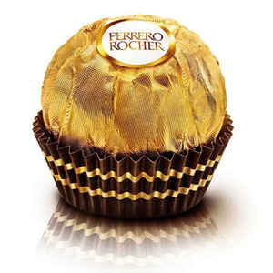 Paquete de bombones de lujo Ferrero Rocher con papel dorado, envueltos individualmente para exportación. - Product Image 2