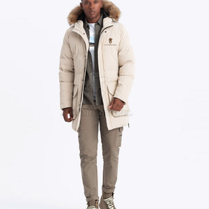Manteau d'hiver matelassé pour homme, parka à capuche, fermeture éclair sur le devant, manches longues, plusieurs poches, vêtements de camping en plein air, vêtements de voyage - Product Image 5