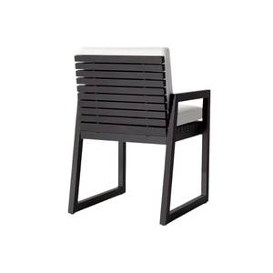 Silla de comedor de aluminio, muebles de exterior duraderos, mesa de comedor, silla de comedor para hotel, villa, patio y uso en exteriores. - Product Image 3
