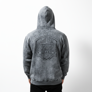 Sweat à capuche pour homme en coton délavé - 100% coton, streetwear éco-responsable avec design frontal - Product Image 5