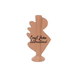 Porte-bougie de style nordique, minimaliste scandinave, moderne, en aluminium, étanche, décoration de table, centre de table pour espaces haut de gamme - Product Image 1