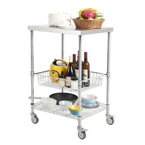 Modern Wire Kitchen Trolley Organizer With Smooth Rolling Wheels For <b>Small</b> Space Kitchen <b>Storage</b> Solutions - Product Image 5