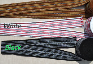 Cinturón Tejido Estilo Boho con Patrón Étnico Folclórico - Product Image 4