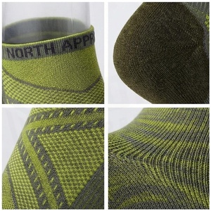 NORTH APPROACH Ankle <b>Socks</b> Geometric Pattern Breathable Hiking <b>Socks</b> for Adults Summer Season Thin Knitted Spandex <b>Polyester</b> - Product Image 4