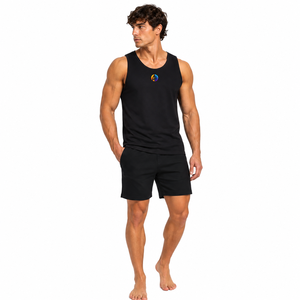 Confort en coton de qualité supérieure et coutures impeccables dans le débardeur pour homme, offrant un confort frais pour les séances de fitness et les promenades estivales, à porter au quotidien. - Product Image 1