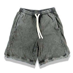 Shorts de basket personnalisés pour hommes, en coton, amples, décontractés, style streetwear hip-hop, pantalons d'été vintage pour hommes - Product Image 1