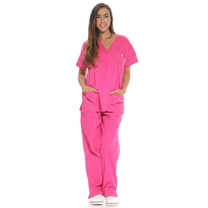 Unisex Spandex/Polyester Woven Hospital Nursing <b>Scrub</b> Set IBUF Low Price Custom Logo 3 Pocket Nurse Pants Multi Cargo Spot Stock - Product Image 3