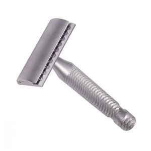 มีดโกนหนวดสแตนเลสสตีลคุณภาพสูงแบบกำหนดสีได้ พร้อมใบมีดคมสองคม ใช้ซ้ำได้ เหมาะสำหรับช่างตัดผม - Product Image 4