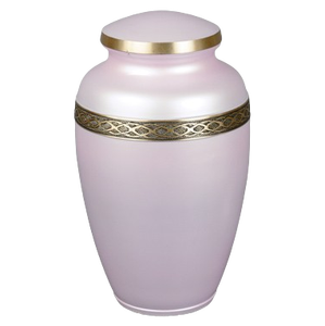 Urna Funeraria de Latón Pulido Grabado en Amarillo para Cenizas de Adultos, Estilo Americano/Europeo - Product Image 4