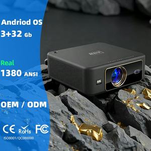 Mini projecteur vidéo cinéma maison Android 1080p 4K Full HD LCD Google Smart TV avec haut-parleur HIFI sans fil dernière génération AUN U002 - Product Image 1
