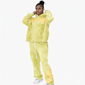 Survêtement unisexe personnalisable brodé effet vieilli, coupe oversize, pour homme et femme, 100 % coton molletonné, multicolore, respirant - Product Image 5