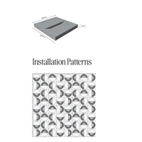 Panneau mural 3D minimaliste en MDF avec design géométrique pour la décoration intérieure insonorisante