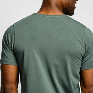 เสื้อยืดผู้ชายคุณภาพสูง สีพื้น ผ้าฝ้าย ทรงปกติ แขนสั้น ระบายอากาศ แห้งเร็ว สไตล์ไฮสตรีท น้ำหนัก 300 กรัม รับสั่งทำ - Product Image 6