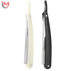 Rasoir de barbier professionnel doré de haute qualité avec manche pliable en acier inoxydable, rasoir droit OEM en gros - Product Image 4