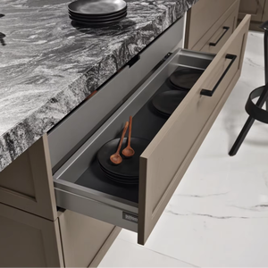 Meubles de cuisine RTA modernes sur mesure JY Project, style Shaker européen, design américain plat pour cuisines intelligentes, accessoires de glissières de tiroirs - Product Image 6