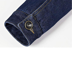 High Quality Fashion <b>Men</b> <b>Denim</b> <b>Jacket</b> Trend Personality Long Stand Collar Zipper Front Loose Fit Motorcycle <b>Men</b> <b>Denim</b> <b>Jacket</b> - Product Image 3