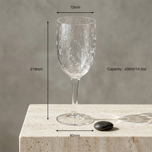 [Holar] Verres à vin en plastique de 14 oz, fabriqués à Taïwan, design bulle, clarté similaire au verre, pour l'hôtellerie, la restauration et les restaurants - Product Image 3