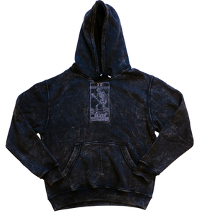 Vintage Mineral Washed Men's Pullover Hoodie Distressed Stone Design Winter ODM Manufacturers' Anti-Shrink Solid Puff Sweatshirt - Product Image 1