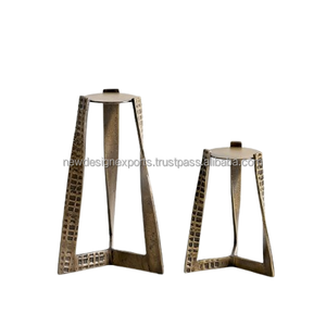 Pieds de support trépieds de luxe de style moderne du milieu du siècle – Décoration en métal texturé fini à la main - Product Image 6