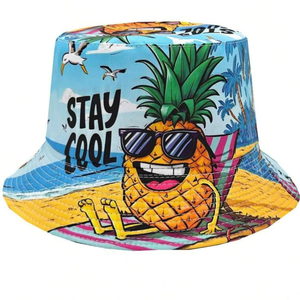 Wholesale Trendy <b>Reversible</b> Patchwork <b>Bucket</b> <b>Hat</b> High Quality Designer Streetwear Unisex Packable Sun <b>Bucket</b> <b>Hats</b> - Product Image 2
