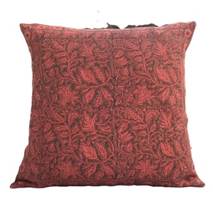 Housse de coussin en lin 100% faite à la main, imprimée à la main, vente en gros - Product Image 3