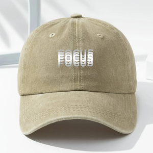 Gorra de béisbol clásica unisex con estampado de "FOCUS", ajustable para el ocio diario, deportes al aire libre y viajes. - Product Image 2