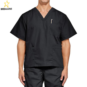<b>Scrubs</b> <b>Set</b> for Women Medical Uniform–Stretch V-Neck Top & Straight Leg Pants with 9 Pockets for Nurse - Product Image 1