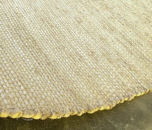 Modern Design Large Lightweight Reversible Non-Slip <b>Jute</b> <b>Rug</b> Set Indian Handmade Flat Weave Dhurry Area <b>Rugs</b> AISHA FABS <b>JUTE</b> UNI - Product Image 1