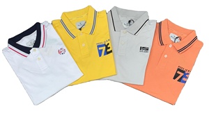 ชุดทำงานผ้าคอตตอน100% ขนาดใหญ่พิเศษกระดุมพิมพ์ลายซิลค์สกรีนแบบสั่งทำ240gsm ระบายอากาศได้ดี - Product Image 4