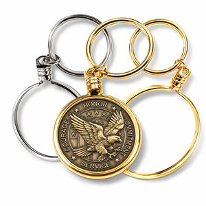 Porte-clés avec pièce de monnaie commémorative du 250e anniversaire des États-Unis, souvenir patriotique, en alliage de cuivre et de zinc antique - Product Image 2