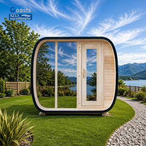 Cabaña de Sauna de Invierno Chamonix, Cedro Rojo, CE Smart WiFi 230V, Resistente a la Nieve, DIY DDP Francia, Chalet Alpino <span class=keywords><strong>Spa</strong></span> - Product Image 1