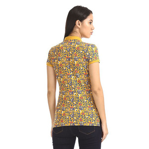 Chemises polo pour femmes 100% coton, personnalisables par sublimation, respirantes, manches courtes, vente en gros - Product Image 3